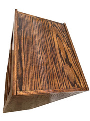 Vintage Tiger Oak File Cabinet Four Drawers One locks Paneled Sides Legal SIze