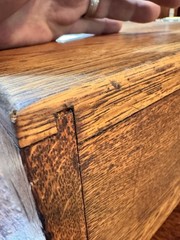 Vintage Wood Card Catalog 2 Drawer Oak Library Desk File Cabinet