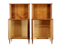 PAIR OF MID CENTURY SCANDINAVIAN ELM CABINETS