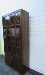 John Widdicomb Hollywood Regency China Display Cupboard Cabinet 5291