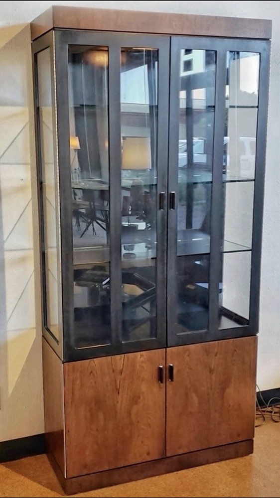 Harvey Probber Mid Century Modern Rosewood Display Cabinet Curio Bookcase 1960S