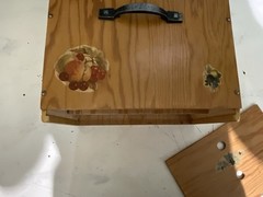 Handmade, Wooden Kitchen Counter Top, Portable Pie Safe With Shelves