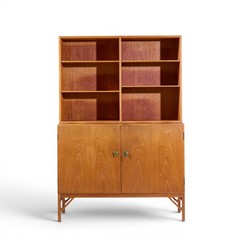Børge Mogensen Model A 232 Mid Century Danish Oak China Cabinet Credenza Hutch