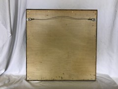 Decorative Salvaged Tin Ceiling 23″ SQ. Butterscotch Metal Oval Mirror 1865-23B