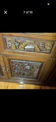 Antique Vintage Asian Oriental hutch China cabinet