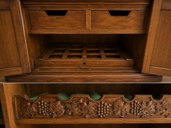 Antique Wood Wine Cabinet