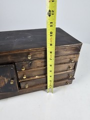 Antique Early Primitive Apothecary Cabinet Multi Drawer Merchant Storage Chest