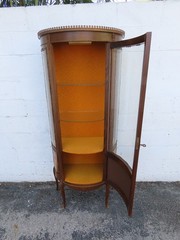 French Hand Painted Vitrine Display Curio Cabinet Cupboard 6344