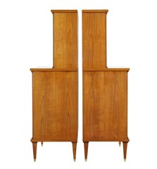 PAIR OF MID CENTURY SCANDINAVIAN ELM CABINETS