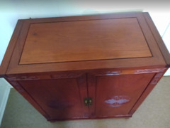 BEAUTIFUL ANTIQUE MID-CENTURY MODERN 1967 GEORGE ZEE Co ORIENTAL DRY BAR CABINET