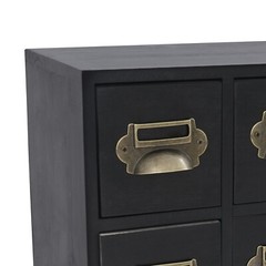 12 Drawers Vintage Tabletop Library Card Catalog Cabinet Storage Box NEW