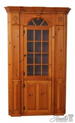 60009: STEPHEN VON HOHEN Country Pine Architectural Corner Cabinet