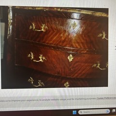 Antique French LXV style Bronze decorations Marble top 3 drawer dresser, 1900