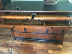 Kitchen Island-Refurbished antique buffet