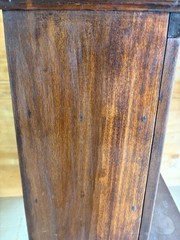 Antique early 20th c Childs childrens Wood Step back Kitchen Cupboard