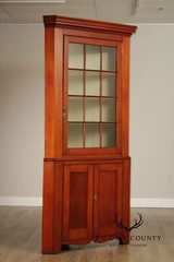 Antique American Farmhouse Cherry Corner Cabinet