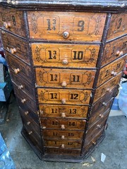 Vintage Country Store Screw & Bolt Cabinet – Early 1900s – 72 Draws