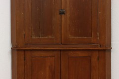 Farmhouse Antique Kitchen Corner Cupboard or Pantry Cabinet #55018