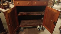 Antique Pie Safe – Early made Pine Wood – Punched Tin – Beautiful