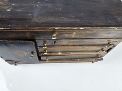 Antique Early Primitive Apothecary Cabinet Multi Drawer Merchant Storage Chest