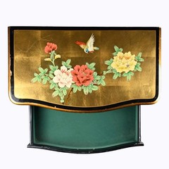 Chinese hand-painted 5-drawer cabinet | USED & VINTAGE | Gold Leaf oriental desi