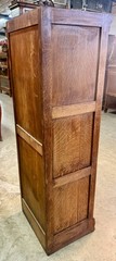 Antique Quarter Sawn Oak Tambour Pull out Drawer Filing Cabinet Circa 1900