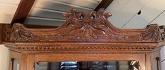 Fabulous Antique Victorian Oak Corner China Cabinet