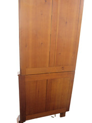56879 Solid Cherry CUSTOM Hand MADE 2 piece Corner China Cabinet Curio