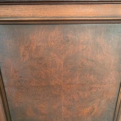 Antique Mahogany Double Door China Display Cabinet