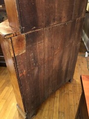 Antique Corner Cupboard Cabinet Blind doors Early Primitive