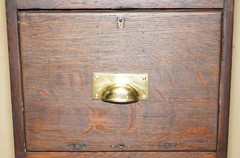 ANTIQUE ART DECO CIRCA 1920’S RESTORED ENGLISH OAK FILING CABINET NEW FITTINGS