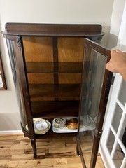 Larkin Soap Co. Curio Cabinet Factory No. 12 Wood/Glass 1 Right Door Shelves