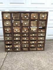 Bison Mfg Co Ltl Valley ny & Catt Cnty Cigar Boxes Antique Cabinet Drawers
