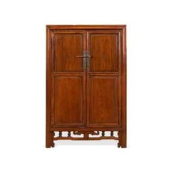 CHINESE DOUBLE DOOR HARDWOOD BOOK CASE LIQUOR CABINET ARMOIRE