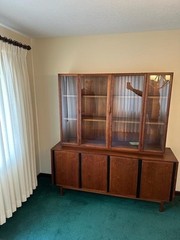 Mcm Mid Century Modern Dillingham China Cabinet Hutch 2 Piece