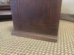 Antique National Cabinet Wood Letter File Drawer Industrial 1884 Morris Chicago