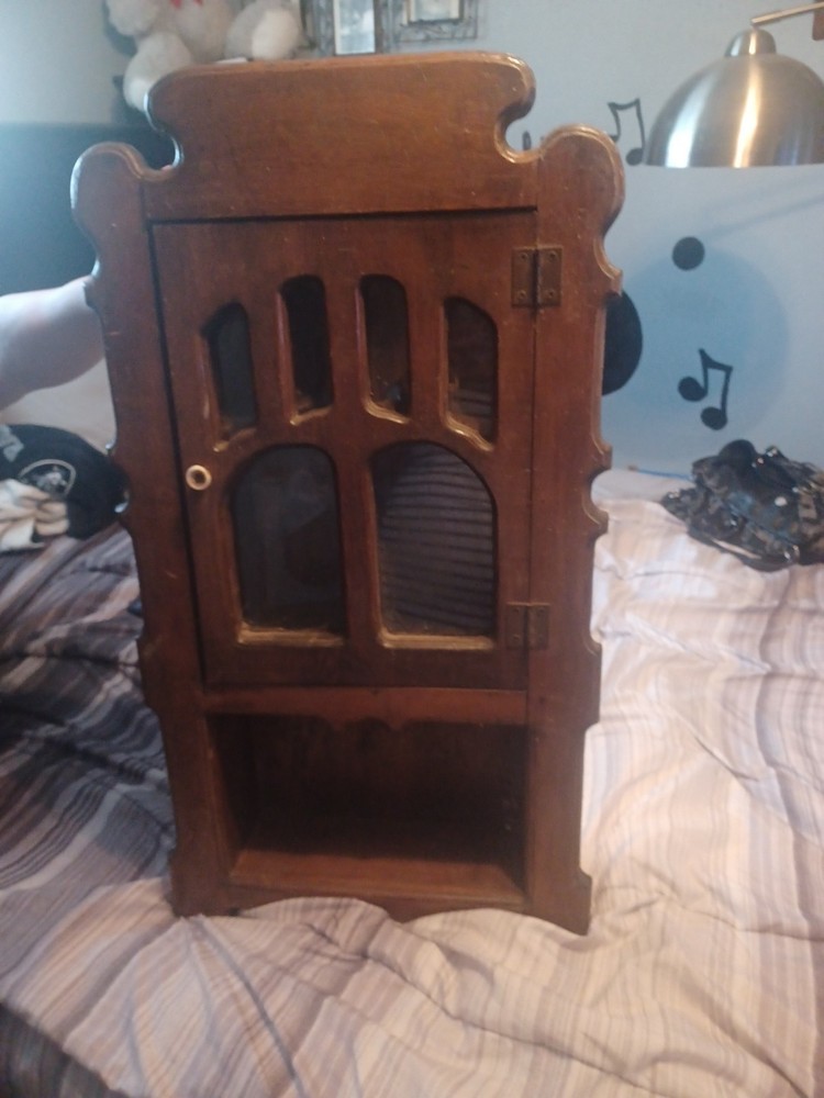 Antique Oak Medicine Cabinet