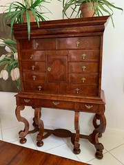 antique Cabinet not sure which country it was made. beautifully refinished. 