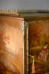 Mid Century French Louis Style Gilded Ormolu Chest