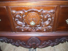 Antique VTG Mahogany Chippendale Highboy Chest Queen Anne Furniture Dresser