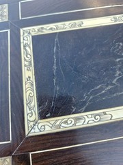 Miniature Ebony Cabinet Engraved Italian Style 10,5″x1 1,1″ x7,2″