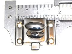 Vintage Cabinet Latch Heavy Cast Brass Nickel Plated For Doors Kitchen