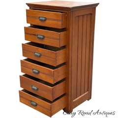 antique country store collectors cabinet softwood dresser American 1880