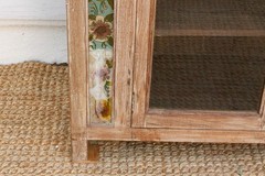 Early 20th Century Reverse Glass Painted Buffet Cabinet