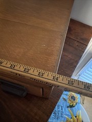 Vtg Antique Two (2) Drawer Oak Library Card Catalog Index File Cabinet Wood Box