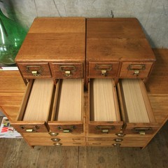 oak card catalogue 8 Draws Chest of Library Apothecary Antique gyuh
