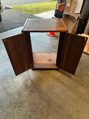 1970s Custom Made Wood Stereo/TV Cabinet Vintage