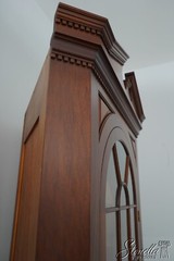 66431EC: BIGGS Chippendale Mahogany Corner China Cabinet