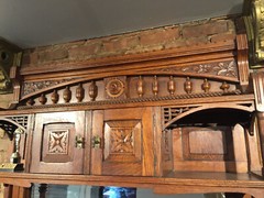MANTLE HUTCH – SIDEBOARD WITH MIRROR AND STORAGE CABINETS