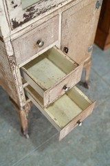 Antique Medical Cabinet Apothecary Glass Display Case Medicine Industrial VTG